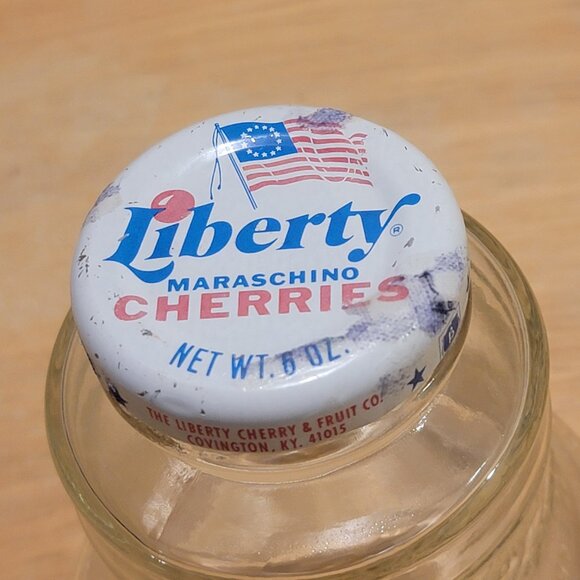 Vintage 1776-1976 Bicentennial Liberty Maraschino Cherries Bell Shaped 6 oz Jar - Picture 8 of 11